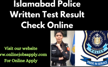 Islamabad Police Written Test Result